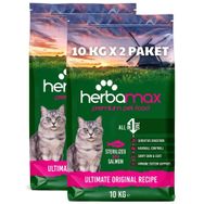 Herba Max Sterilised Kısırlaştırılmış Somonlu ve Pirinçli Yetişkin 2x10 kg Kuru Kedi Mama