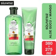 Herbal Essences Sülfatsız 380 ml Renk Koruma ve Nem Aloe Mango Şampuan+275 ml Saç Bakım Kremi