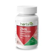 Herbina ZMA Magnezyum Çinko Vitamin B6 180 Kapsül