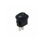 Herbirivar IC134E On-Off 2P Siyah Mini Yuvarlak Işıksız Anahtar