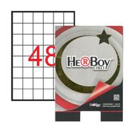 Herboy HB-1348 35x35mm Beyaz Lazer Etiket