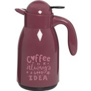 Herevin 1 lt Bordo Coffee Always Idea Baskılı Termos
