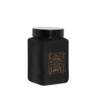 Herevin Mat Siyah 1.5 lt Kare Kavanoz