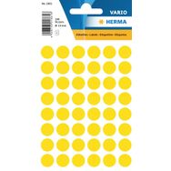 Herma 1861 Sarı 12 mm Yuvarlak Etiketler