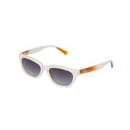 Hermossa HM 1635 C3 Cat Eye Beyaz Kahverengi Kadın Güneş Gözlüğü