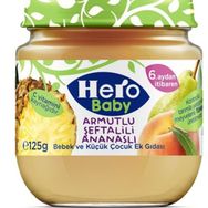 Hero Baby 125 gr 6 lı Set Armut Ananas Şeftali Kavanoz Maması