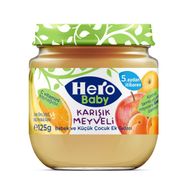 Hero Baby 125 gr Organik Karışık Meyve Püreli Kavanoz Mama