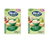Hero Baby 2x400 gr Sütlü Meyveli 8 Tahıllı Kaşık Maması