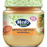 Hero Baby 6+ Ay 125 gr Armutlu Şeftali Ananaslı Kavanoz Mama