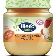 Hero Baby 6+ Ay 125 gr Karışık Meyveli Yulaflı Kavanoz Mama