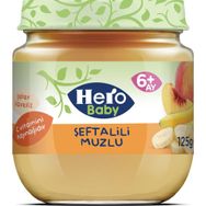 Hero Baby 6+ Ay 125 gr Şeftalili Muzlu Kavanoz Maması