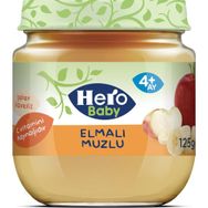 Hero Baby Kavanoz Elmalı Muzlu 125 gr Bebek Maması