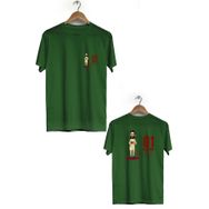 Hero Tasarım BLL1208 Alisson Becker Haki Bisiklet Yaka Kısa Kollu Unisex T-shirt