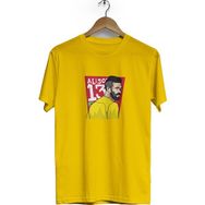 Hero Tasarım BLL1212 Alison Sarı Bisiklet Yaka Kısa Kollu Unisex T-shirt