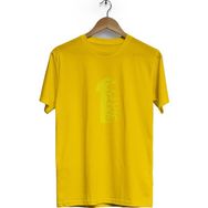 Hero Tasarım BLL1415 Sarı 1 Mayıs Bisiklet Yaka Kısa Kollu Erkek T-shirt