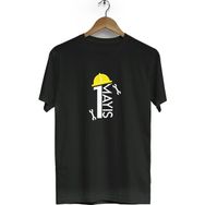 Hero Tasarım BLL1416 1 Mayıs Bisiklet Yaka Kısa Kollu Siyah T-shirt