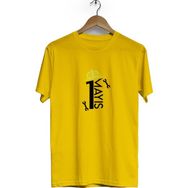 Hero Tasarım BLL1416 Sarı 1 Mayıs Bisiklet Yaka Kısa Kollu Erkek T-shirt