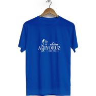 Hero Tasarım BLL1514 10 Kasım Bisiklet Yaka Kısa Kollu Lacivert T-shirt