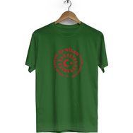 Hero Tasarım BLL1525 23 Nisan Bisiklet Yaka Kısa Kollu Haki T-shirt