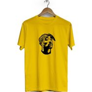 Hero Tasarım BLL1692 2Pac Bisiklet Yaka Kısa Kollu Sarı T-shirt