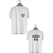 Hero Tasarım BLL1748 Beyaz Game Tournament Ön Arka Baskılı Bisiklet Yaka Kısa Kollu Erkek T-shirt