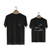 Hero Tasarım BLL1809 Lacivert Counter Strike Ön Arka Baskılı Bisiklet Yaka Kısa Kollu Erkek T-shirt