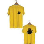 Hero Tasarım BLL1813 Sarı Game Soldier Ön Arka Baskılı Bisiklet Yaka Kısa Kollu Erkek T-shirt