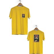 Hero Tasarım BLL1953 Sarı Time To Fly Ön Arka Baskılı Erkek T-shirt