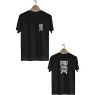 Hero Tasarım BLL2368 Siyah Game Ön Arka Baskılı Bisiklet Yaka Kısa Kollu Erkek T-shirt
