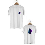 Hero Tasarım BLL2510 Beyaz Groot Ön Arka Baskılı Bisiklet Yaka Kısa Kollu Erkek T-shirt