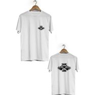 Hero Tasarım BLL2520 Game Zone Beyaz Ön Arka Baskılı Bisiklet Yaka Kısa Kollu Erkek T-shirt