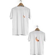 Hero Tasarım BLL291 Ön Arka Baskılı Bisiklet Yaka Kısa Kol Beyaz Kadın T-shirt