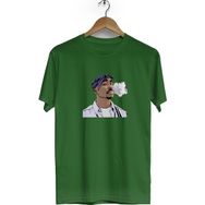 Hero Tasarım BLL3009 2Pac Bisiklet Yaka Kısa Kollu Haki T-shirt
