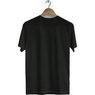 Hero Tasarım BLL3162 Siyah Simpson Ön Arka Baskılı Bisiklet Yaka Kısa Kollu Erkek T-shirt