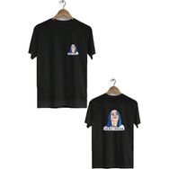 Hero Tasarım BLL3280 Siyah Dead inside Ön Arka Baskılı Bisiklet Yaka Erkek T-shirt