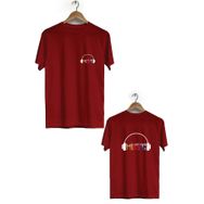 Hero Tasarım BLL496 Bordo Erkek T-shirt