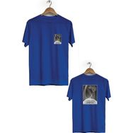 Hero Tasarım BLL562 Lacivert Moon Ön Arka Baskılı Bisiklet Yaka Kısa Kollu Erkek T-shirt