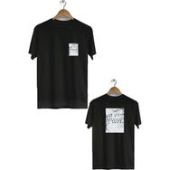 Hero Tasarım BLL684 Siyah Marjinal Ön Arka Baskılı Bisiklet Yaka Kısa Kollu Erkek T-shirt