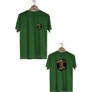 Hero Tasarım BLL698 Haki Kabe Ön Arka Baskılı Bisiklet Yaka Kısa Kollu Erkek T-shirt