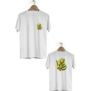 Hero Tasarım BLL708 Beyaz Hat Sanatı Ön Arka Baskılı Bisiklet Yaka Erkek T-shirt