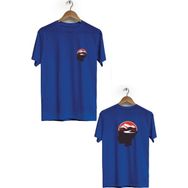 Herotasarım BLL330 Lacivert Idea Ön Arka Baskılı Bisiklet Yaka Erkek T-shirt