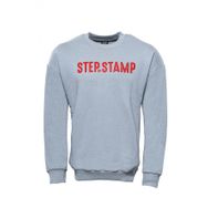 Herotasarım Yazı Baskılı Bisiklet Yaka Gri Sweatshirt