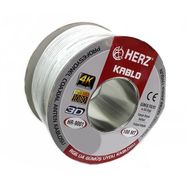 Herz RG6U4 100 m Beyaz Uydu Anten Kablosu