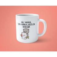 Hesaplısı Burada Gül Dalında Sen Karınla Güzelsin Bebeğim Baskılı Bardak