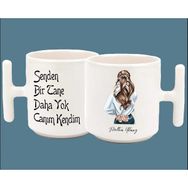 Hesaplısı Burada İsimli Senden Bi Tane Daha Yok Canım Kendim 03 Baskılı T Kulp Kupa