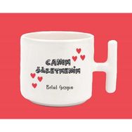 Hesaplısı Burada Kişiye Özel Canım Öğretmen Baskılı T Kulplu Latte Beyaz Kupa
