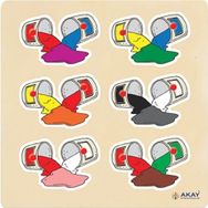Hi-Q Toys Renkler Ahşap Tutmalı Puzzle