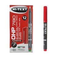 Hi-Text 780 S Kırmızı 12 Adet Asetat Kalemi