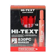 Hi-Text 830Pb Kırmızı 12'li Permanent M Yuvarlak Uç