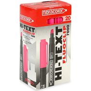 Hi-Text Fluoclip 7000 Pembe 20'li Fosforlu Kalem
